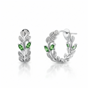 Aretes Botanical Vine Hoops