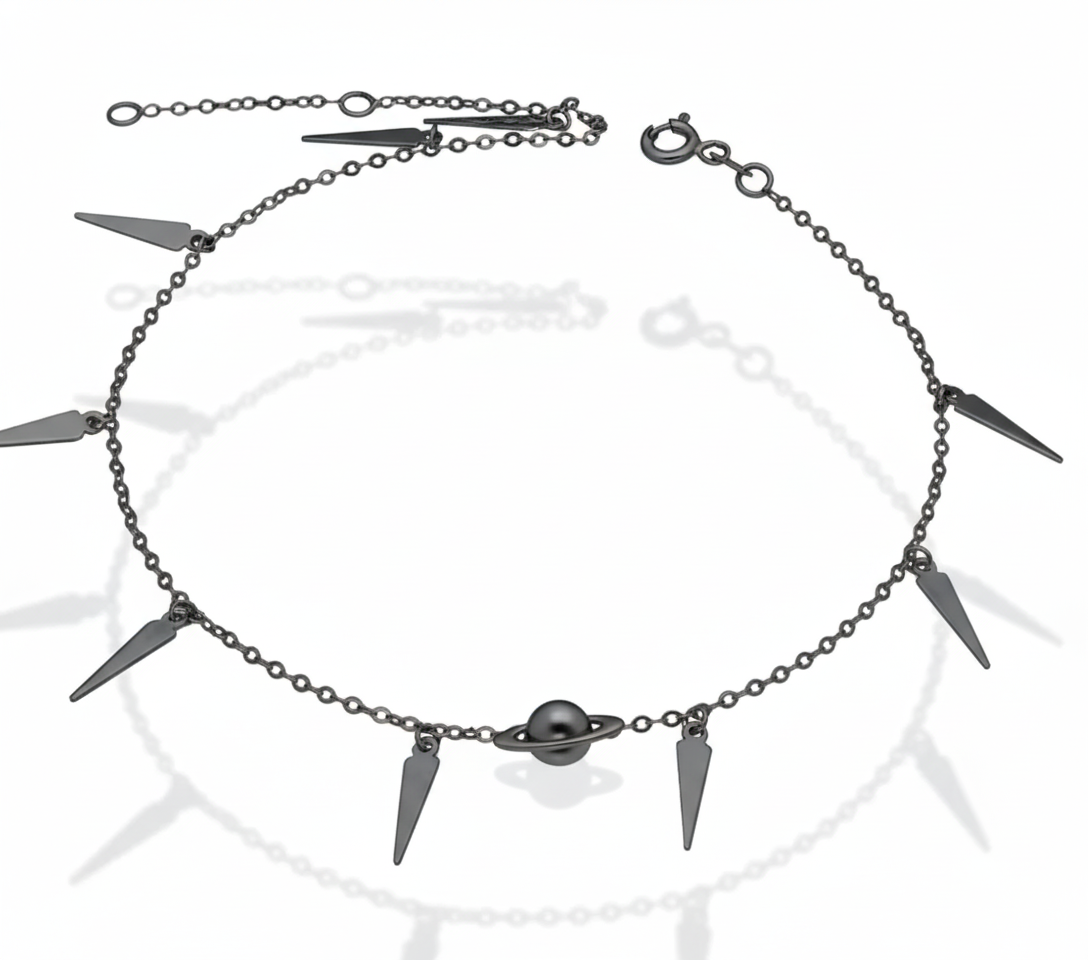 Tobillera Saturno Grey