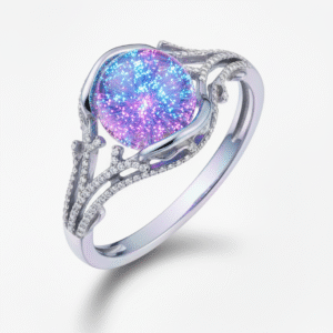 Anillo Quantum Bloom Embrace